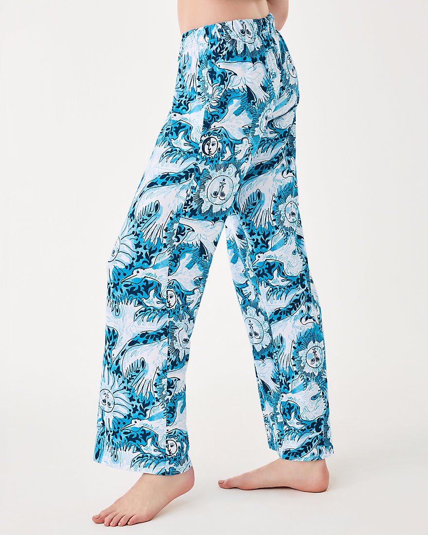Lilly Pulitzer - Pj Knit Pant - Bellevue Blue Lilly Gulls