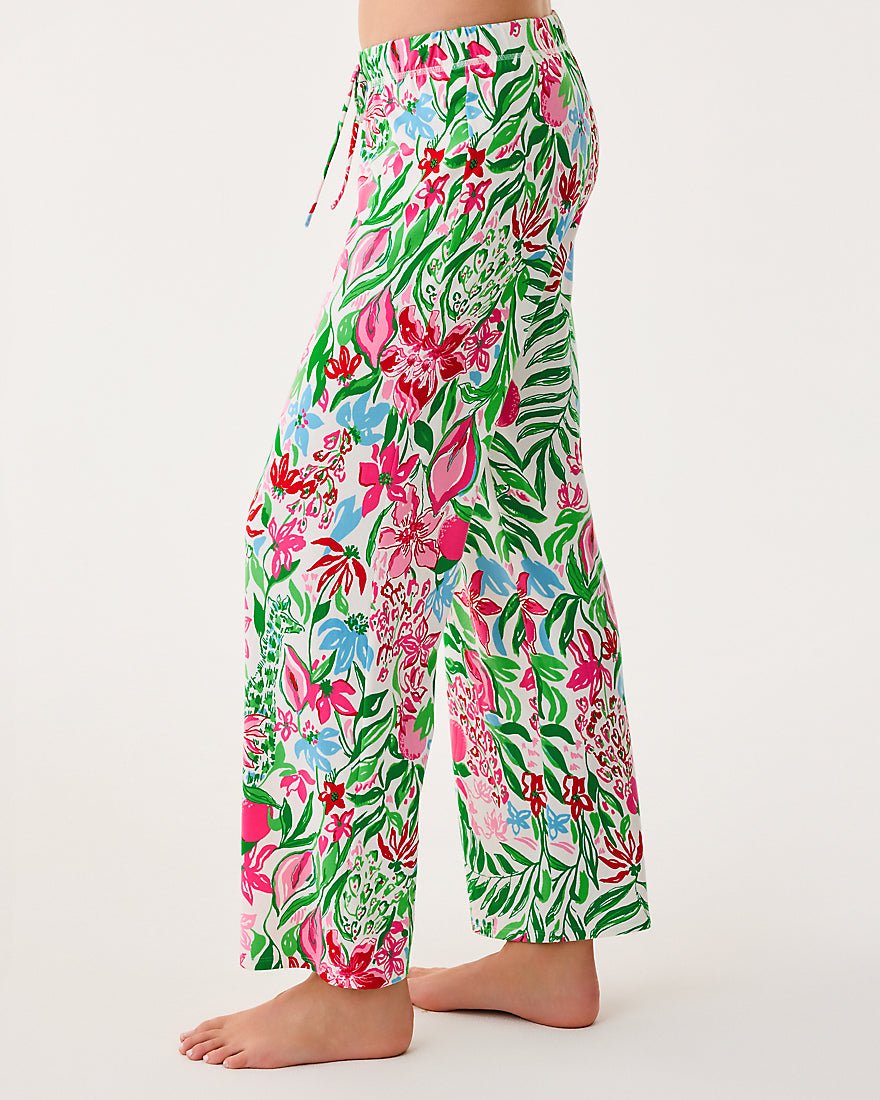 Pj Knit Pant - Multi Glowing Gardens