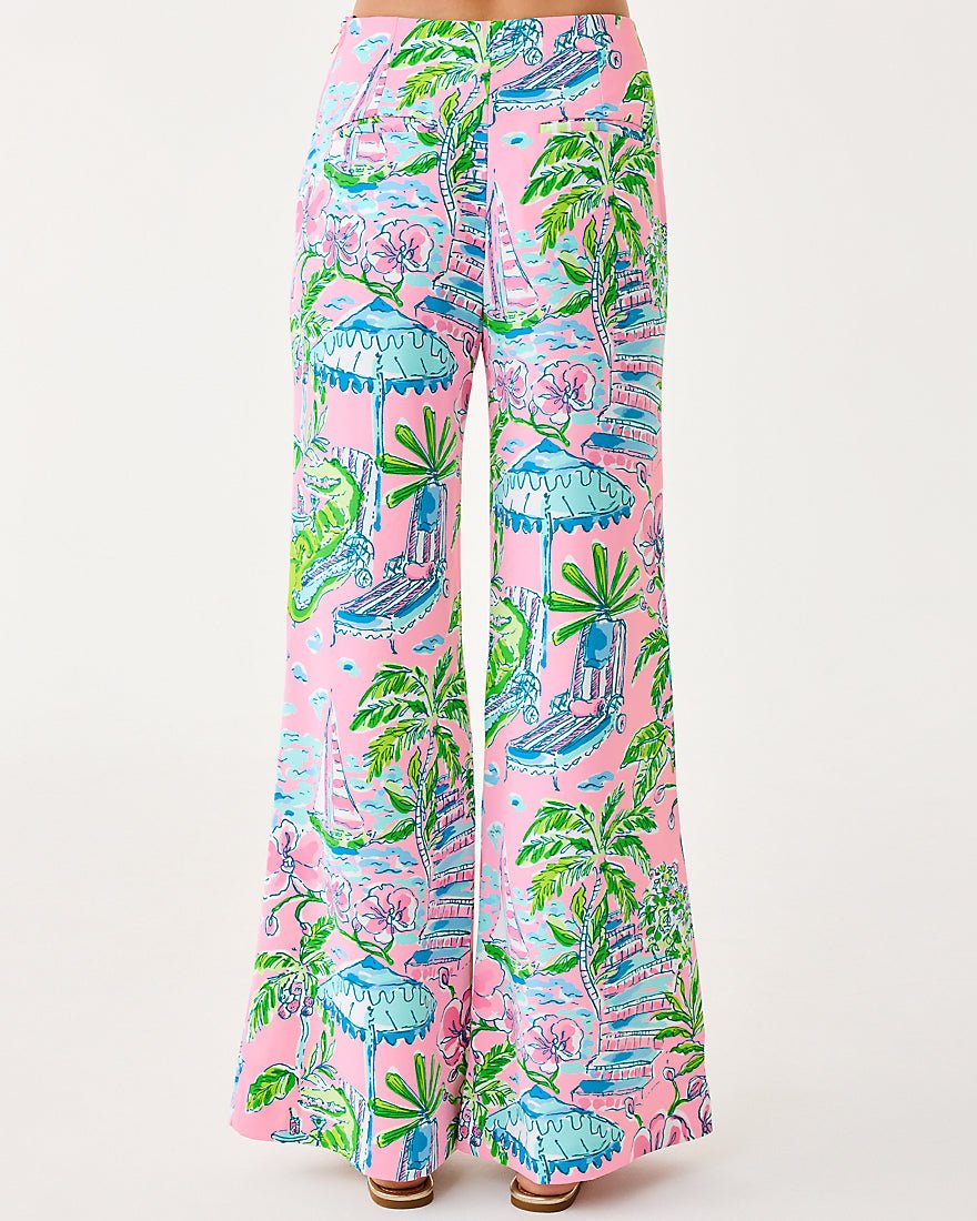 Lilly Pulitzer - Polyanna Palazzo Pant - Conch Shell Pink Oversized Sunny Dee