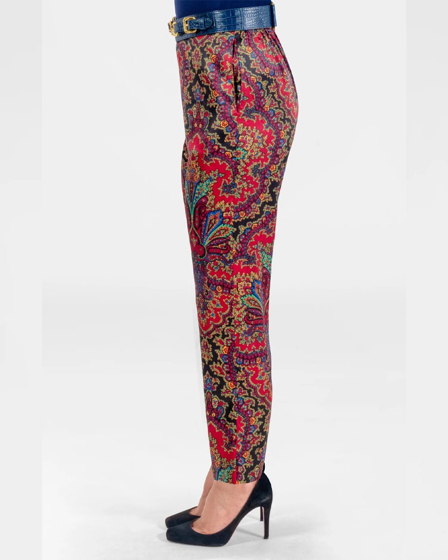 Preparatory Savile Pants - Black Passion Paisley