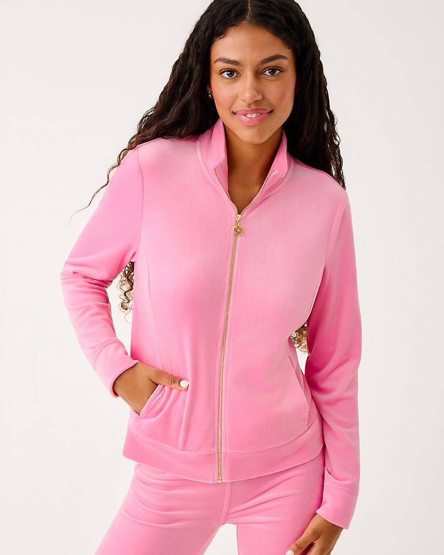 Lilly Pulitzer - Regate Velour Jacket - Confetti Pink