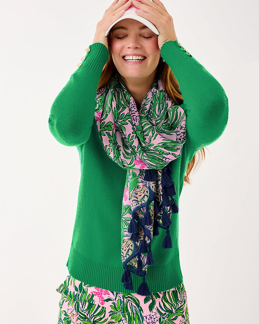 Resort Scarf - Conch Shell Pink Roaring With Joy