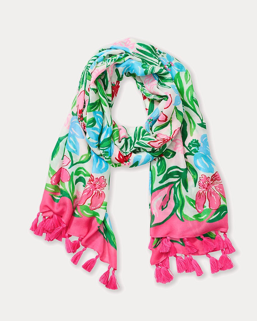 Resort Scarf - Multi Glowing Gardens