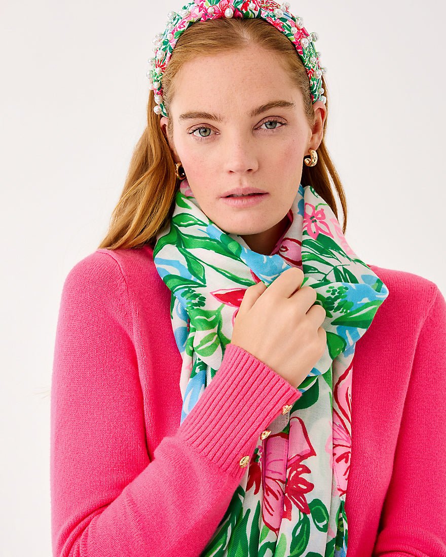 Resort Scarf - Multi Glowing Gardens