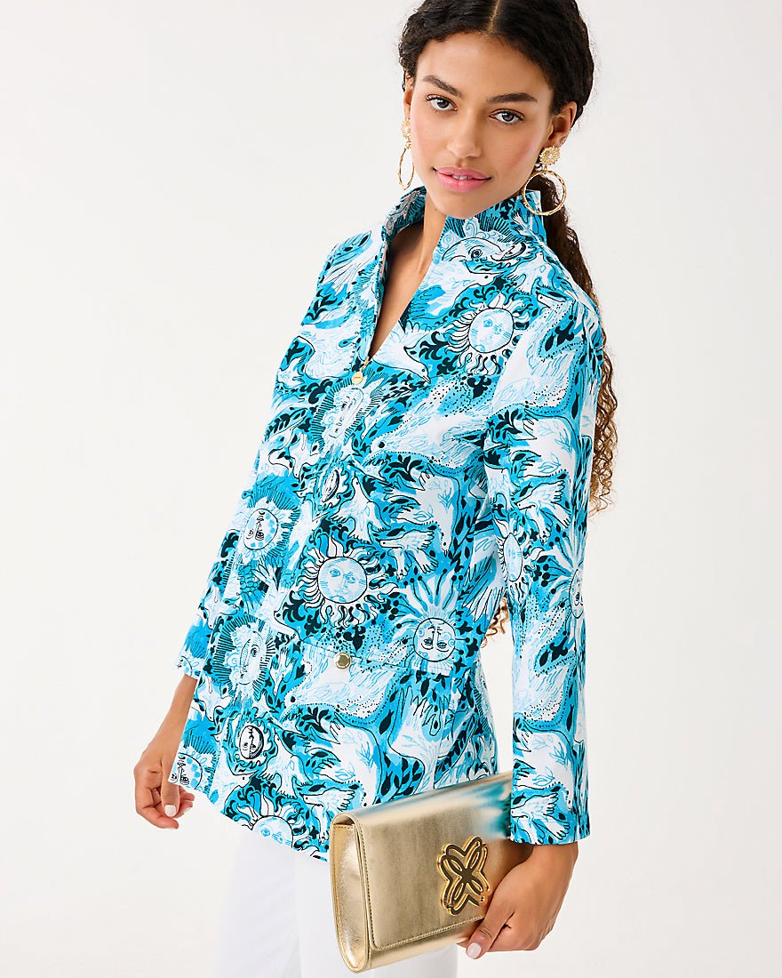 Lilly Pulitzer - Rosee Tunic Top - Bellevue Blue Lilly Gulls