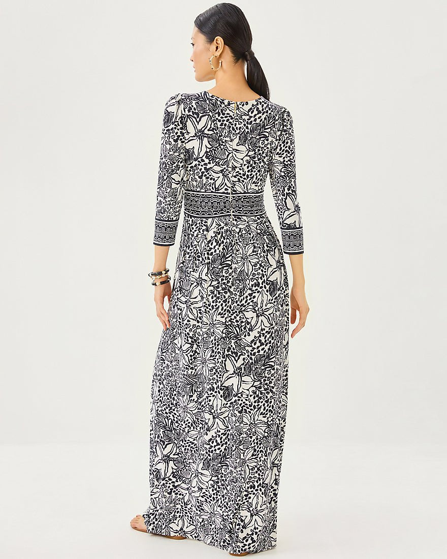 Roslynne Maxi Dress - Onyx Lots To Spot