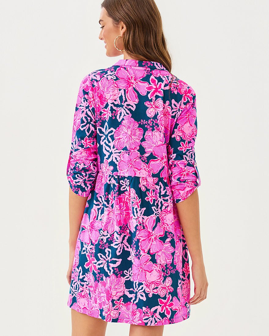 Saralyn Dress - Starlight Navy Once And Floral