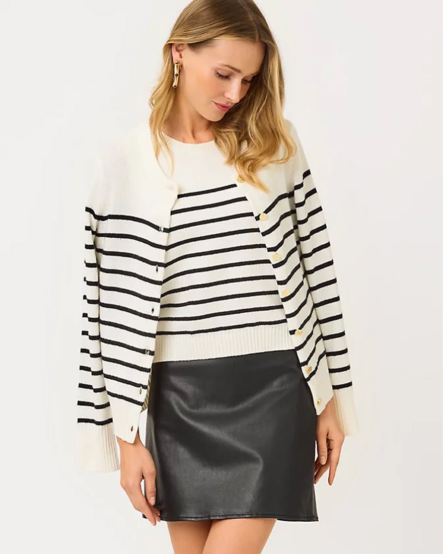 Sarissa Stretch Coated Mini Skirt - Noir