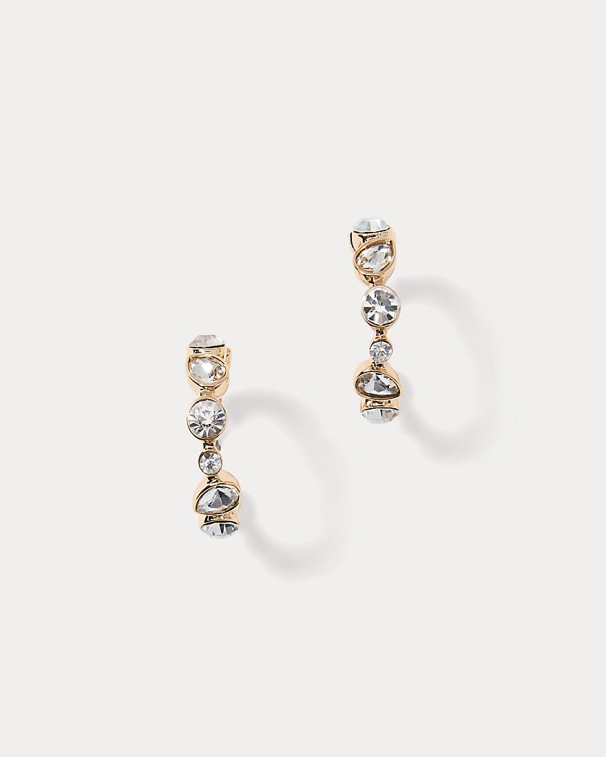 Shine Your Bright Hoop Earrings - Clear