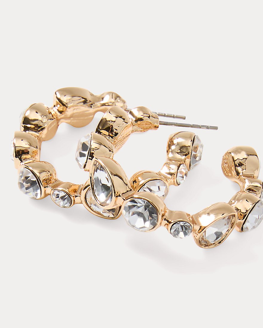 Shine Your Bright Hoop Earrings - Clear