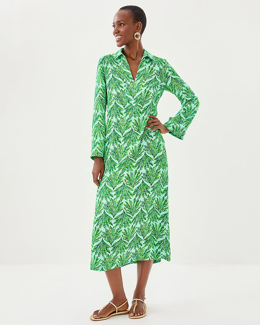 Simona Dress - Kitts Green Shady Babe