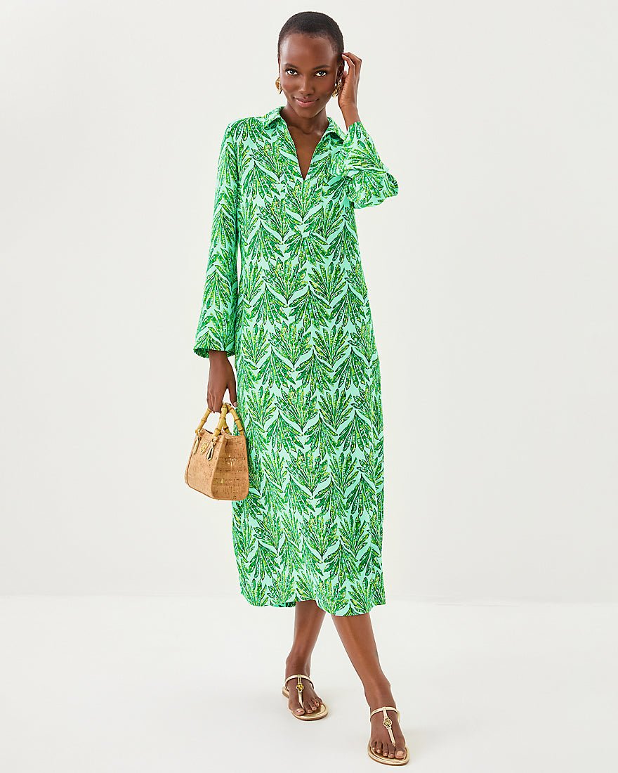 Simona Dress - Kitts Green Shady Babe