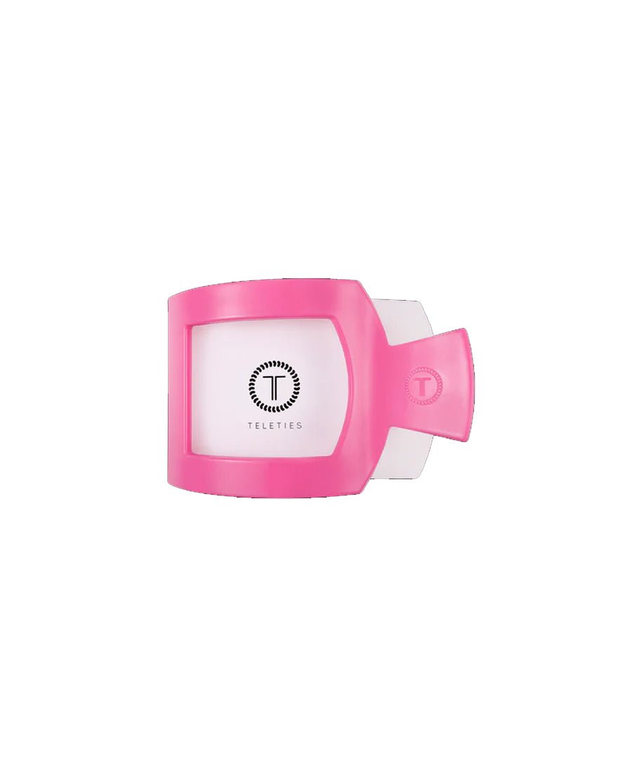 Small Flat Square Hair Clip - Paradise Pink