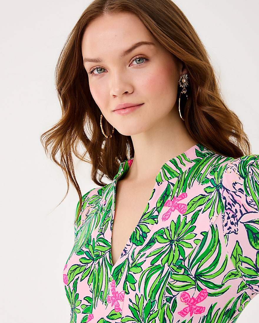 Solene Midi Dress - Conch Shell Pink Roaring With Joy