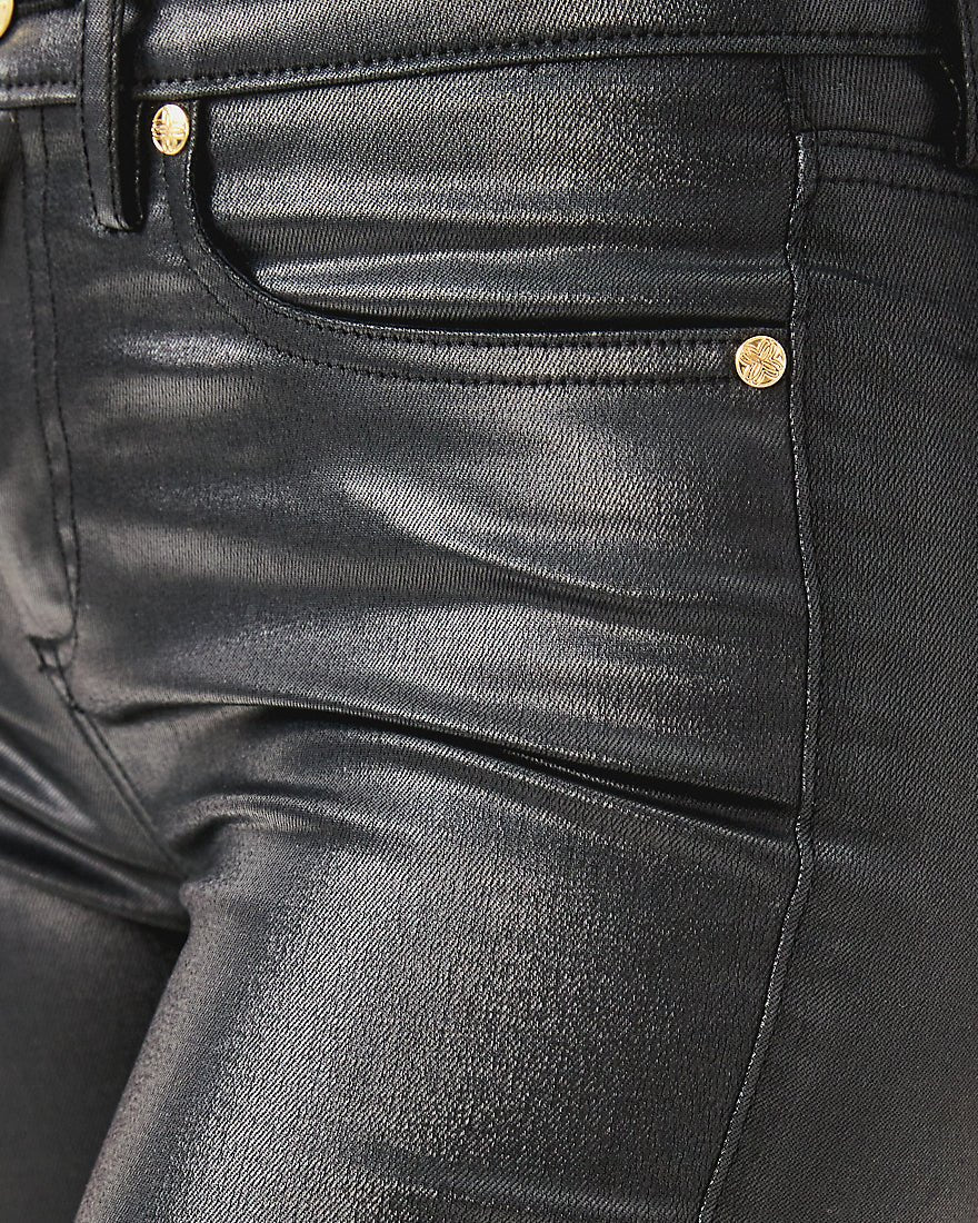 South Ocean High Rise Coated Skinny Jean - Noir