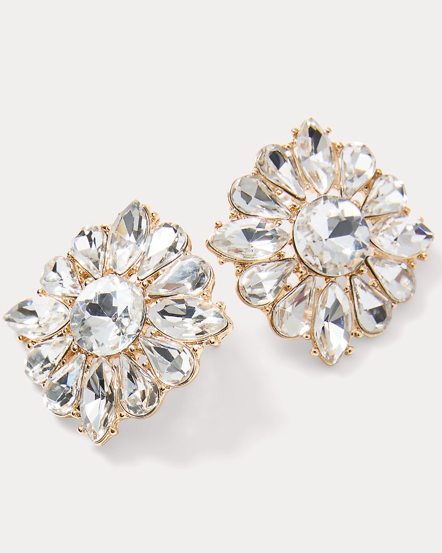 Spicy Socialite Stud Earrings - Clear