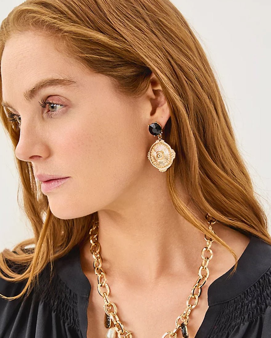 Sunset Shadows Earrings - Noir