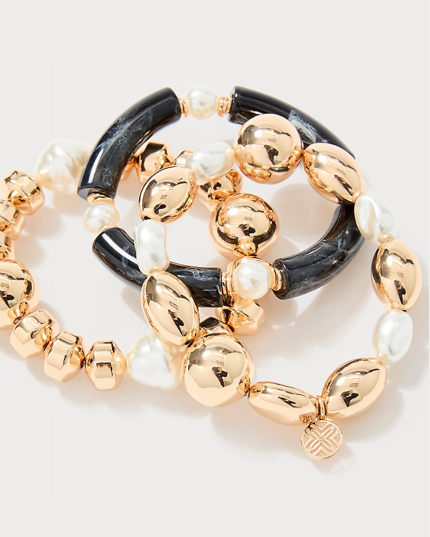 Sunset Shadows Stretch Bracelet - Noir