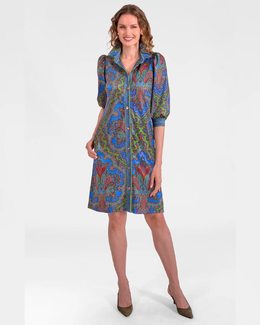 Swagger Dress - Olive Passion Paisley