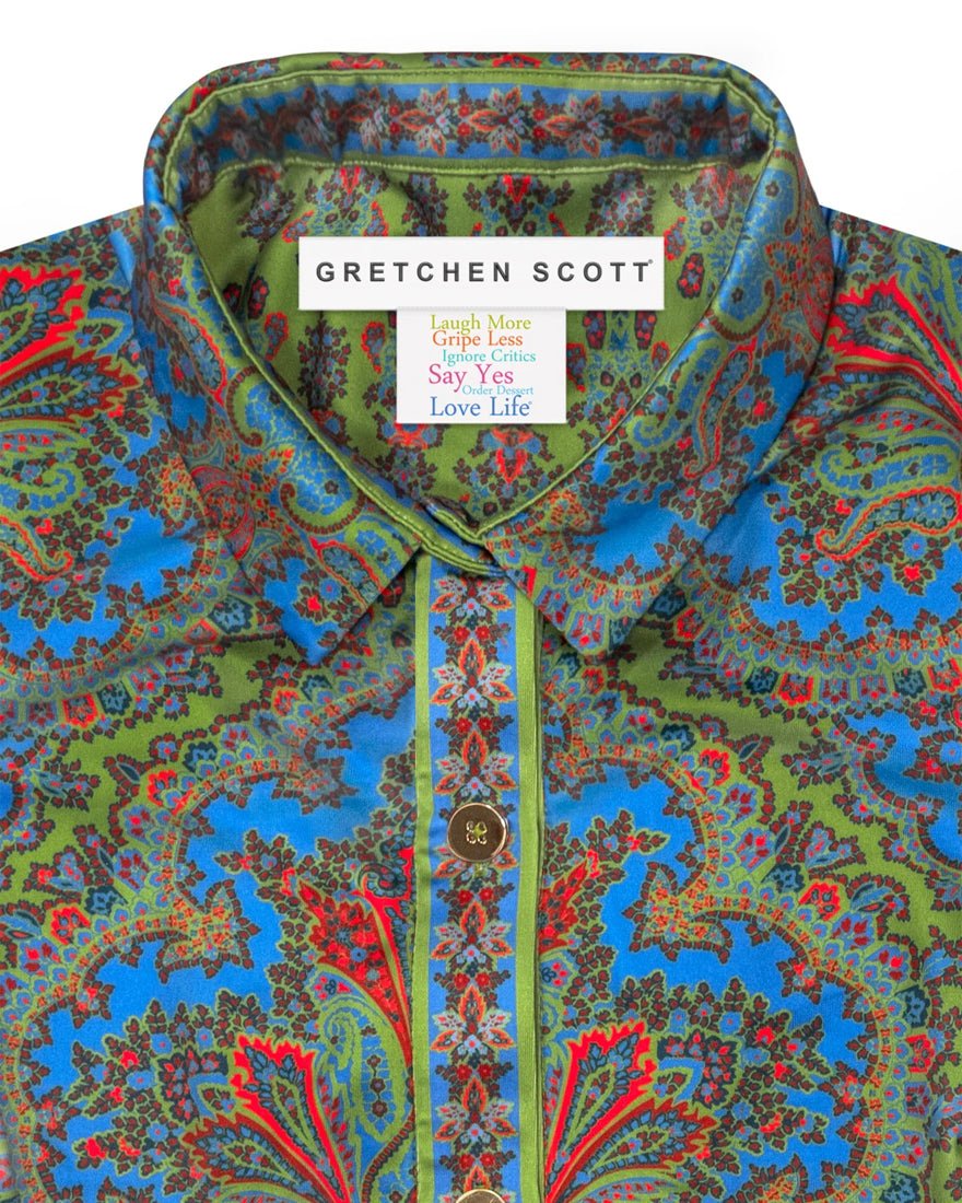 Swagger Dress - Olive Passion Paisley