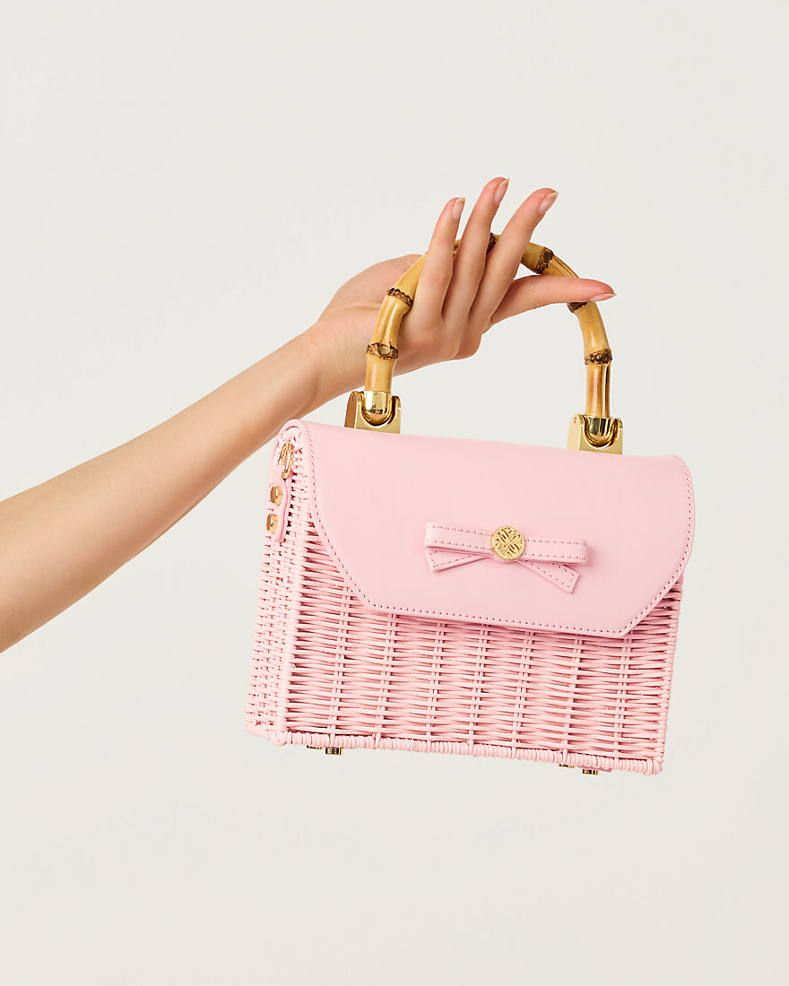 Teighen Bow Wicker Bag