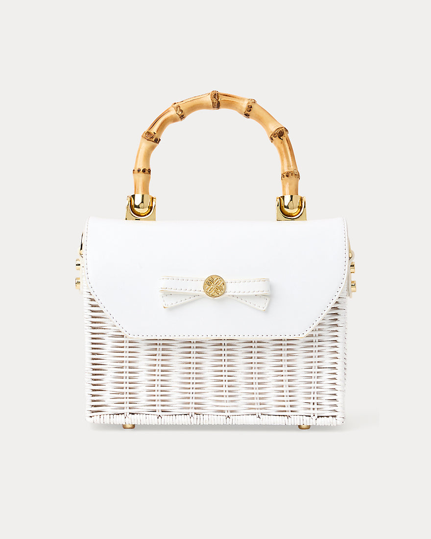 Teighen Bow Wicker Bag