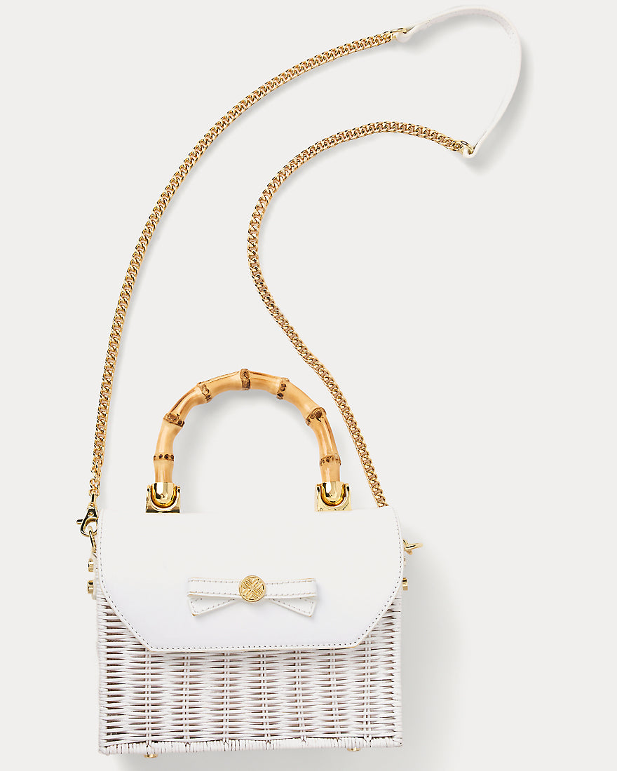 Teighen Bow Wicker Bag