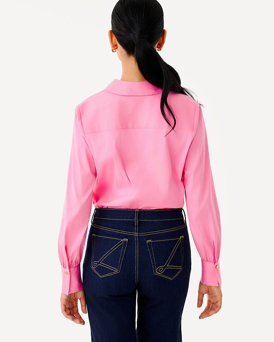 Lilly Pulitzer - The Tie Lilly Shirt - Confetti Pink