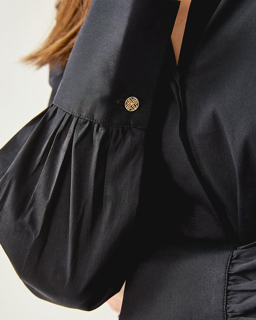 The Tie Lilly Shirt - Noir