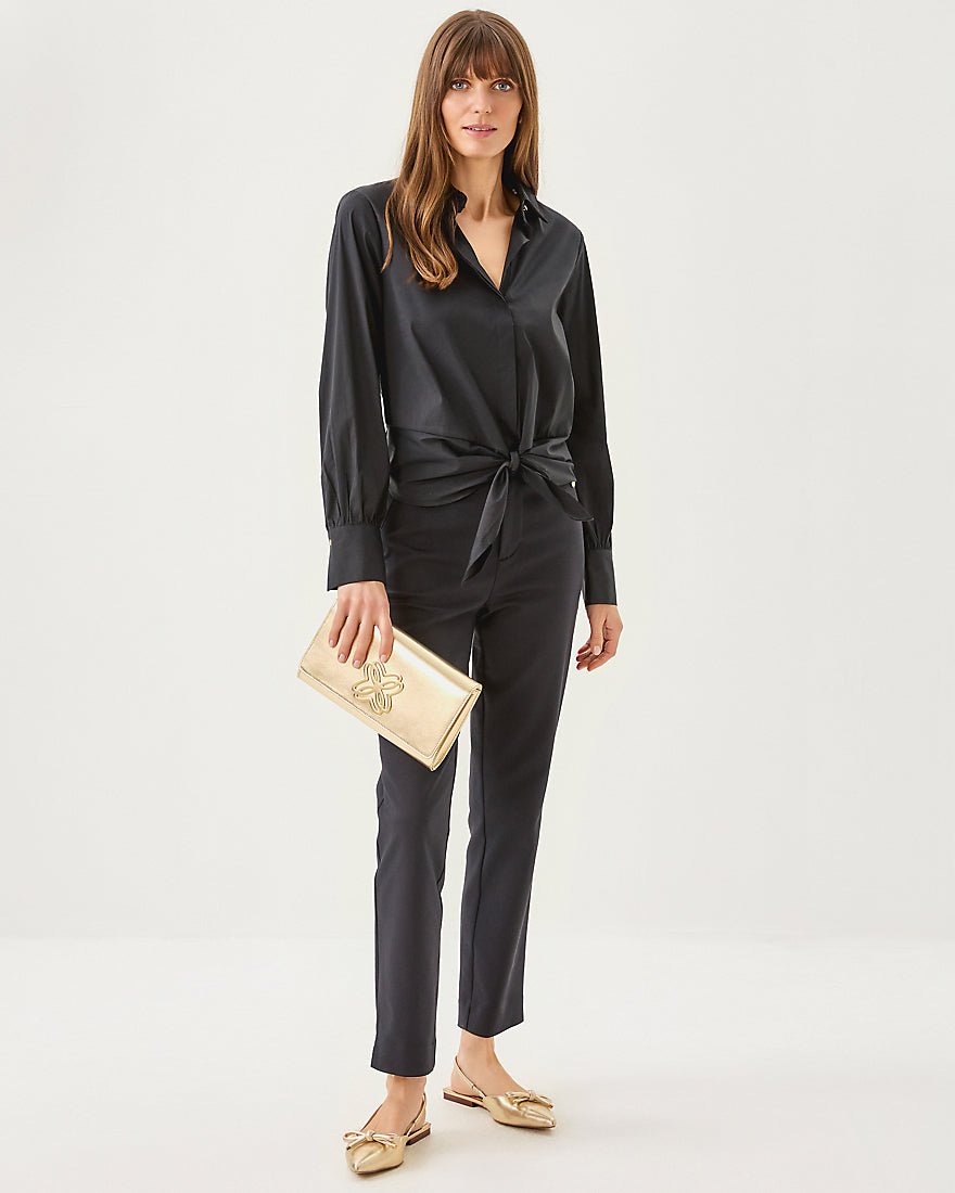 The Tie Lilly Shirt - Noir