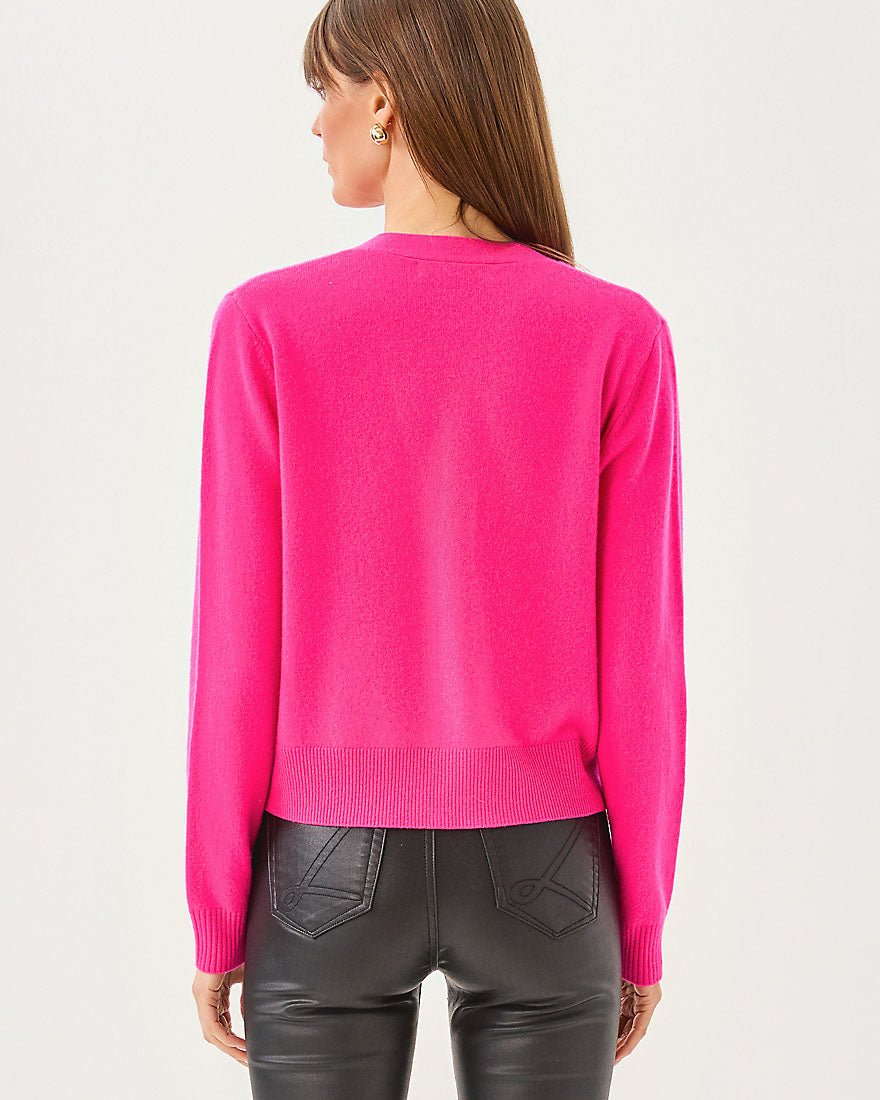 Tippery Cashmere Cardigan - Parigi Pink