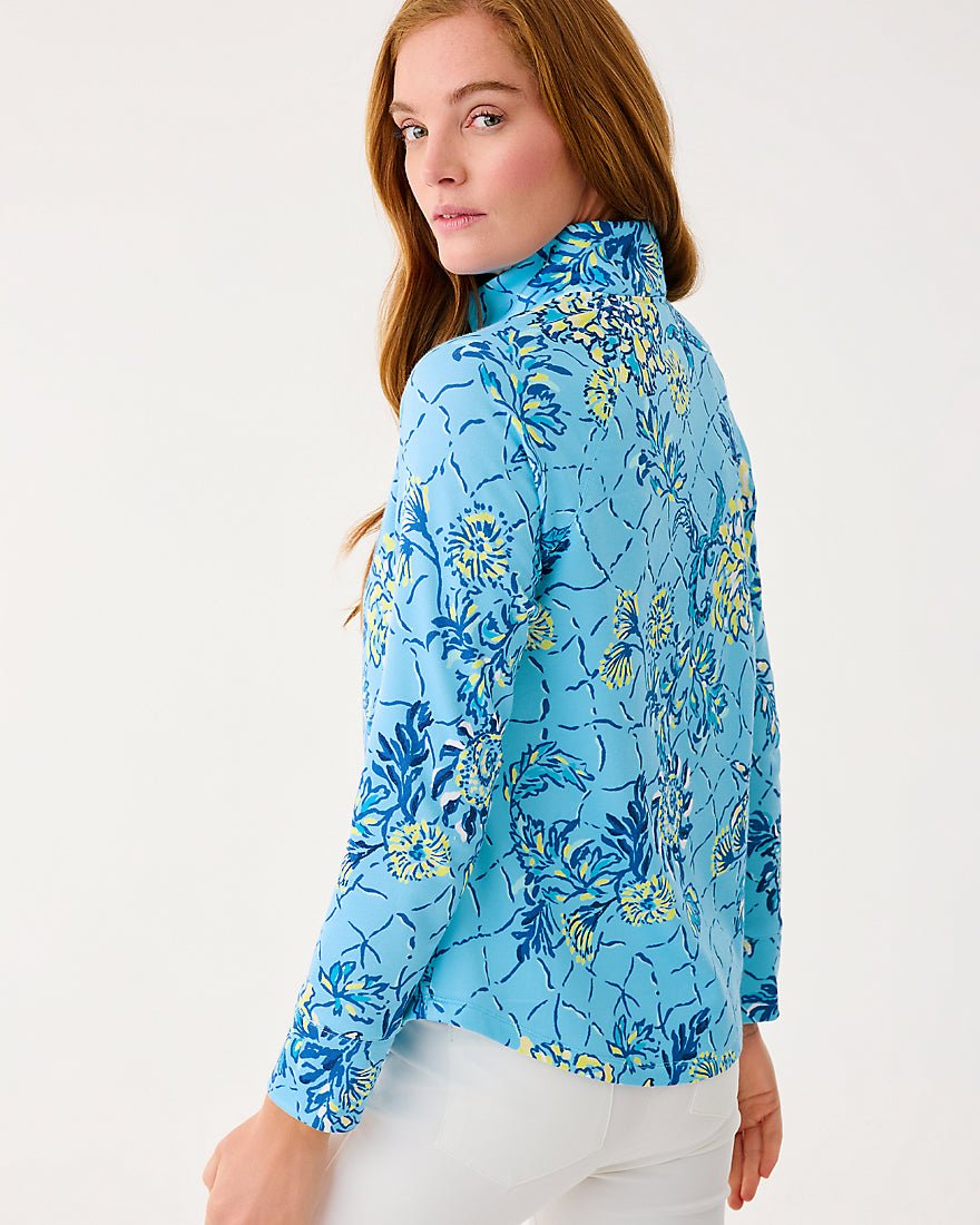 Lilly Pulitzer - Upf 50 Plus Skipper Popover - Bellevue Blue Breakers Beach