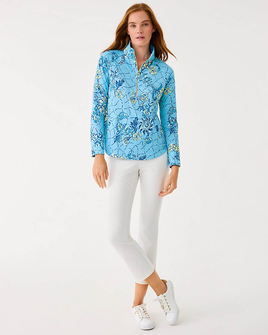 Lilly Pulitzer - Upf 50 Plus Skipper Popover - Bellevue Blue Breakers Beach