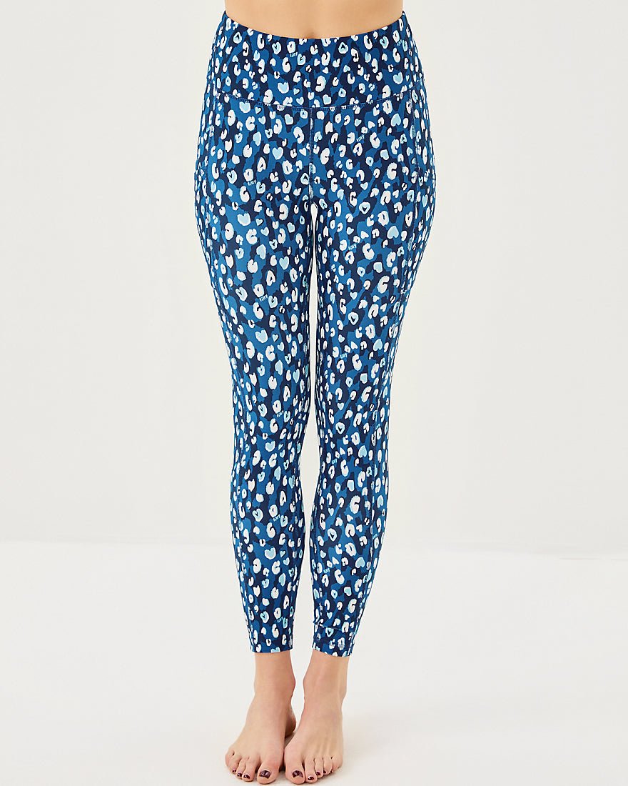 Weekender High Rise Legging Upf 50 Plus - Starlight Navy Youre An Animal