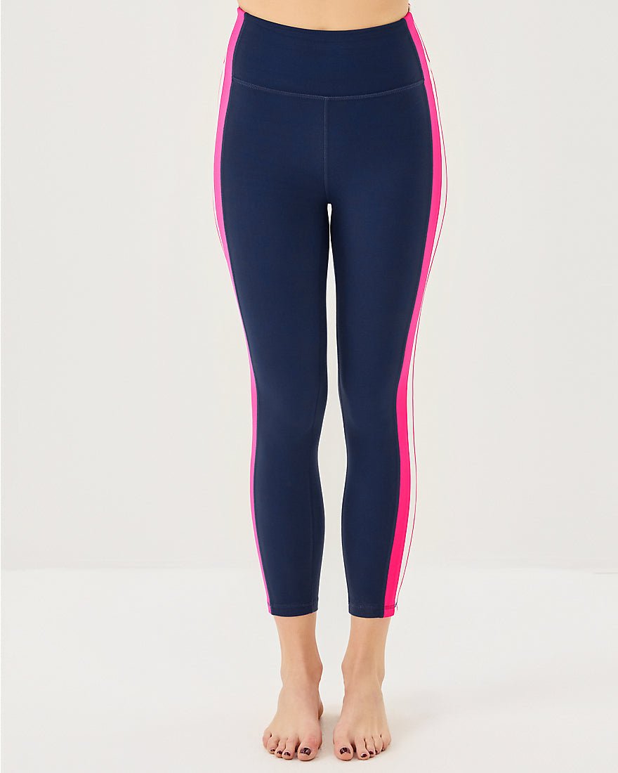 Weekender High Rise Midi Legging Upf 50 Plus - Low Tide Navy Colorblock Legging