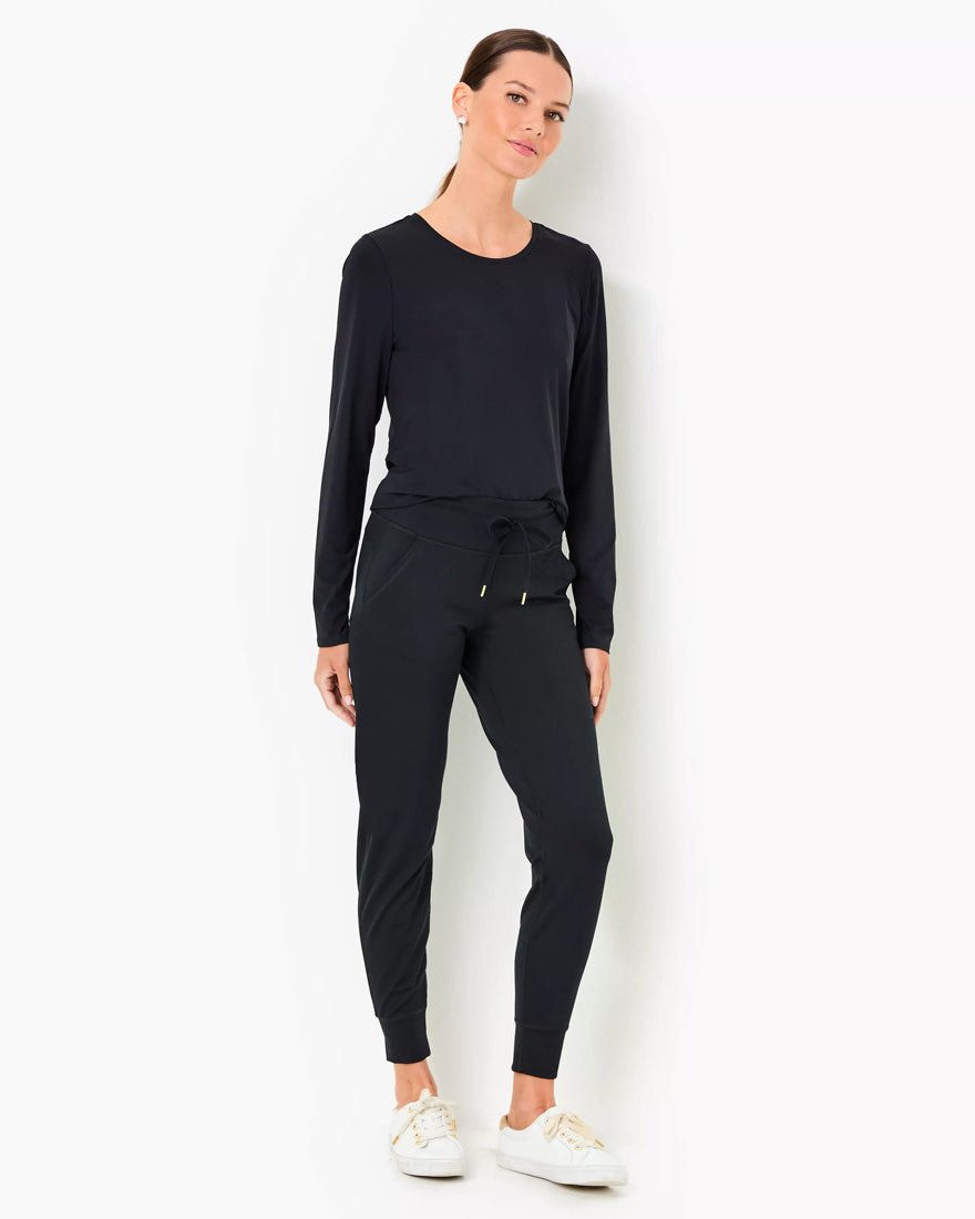 Westley Long Sleeve Active Tee Upf 50 Plus - Noir