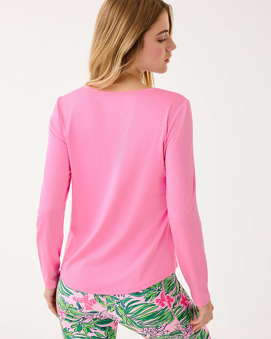 Westley Long Sleeve Tee Upf 50 Plus - Confetti Pink