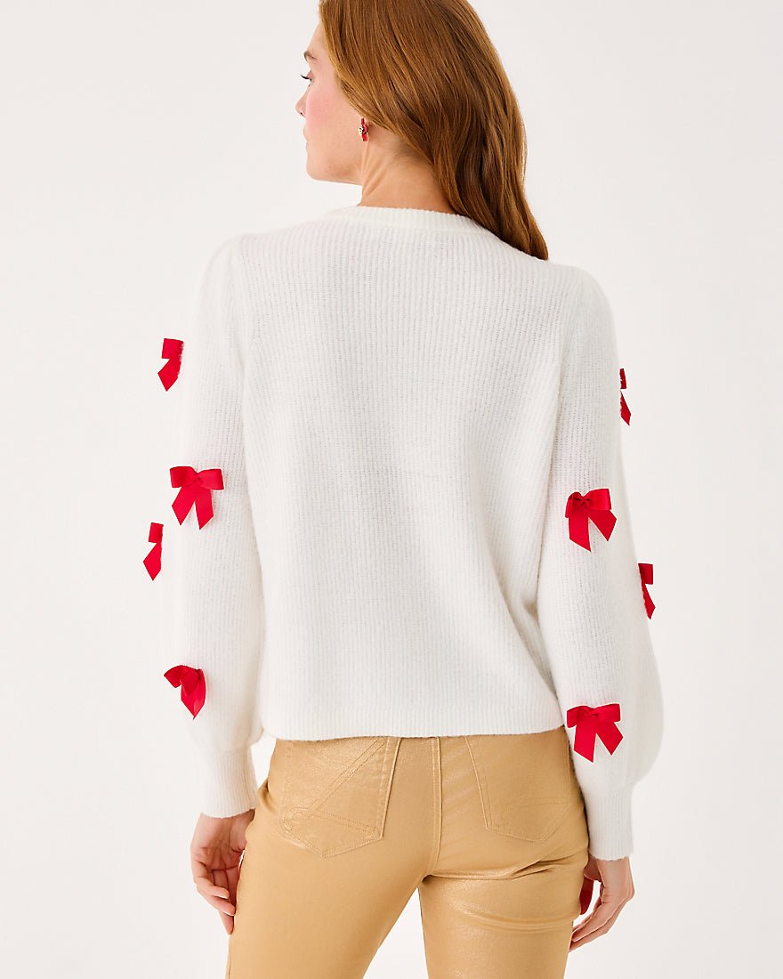 Zarie Cardigan - Coconut Party Bows