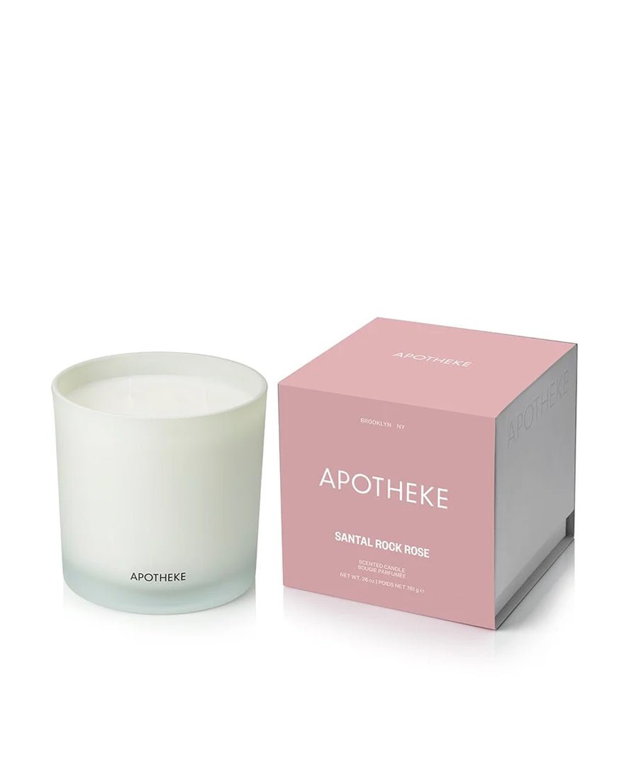 Apotheke - 3 Wick Candle - Santal Rock Rose