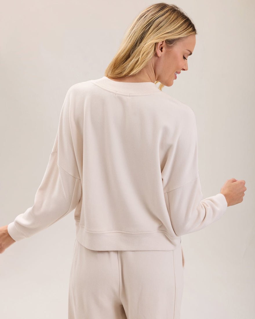 Barefoot Dreams - Brushed Fleece Pullover - Sand Dune