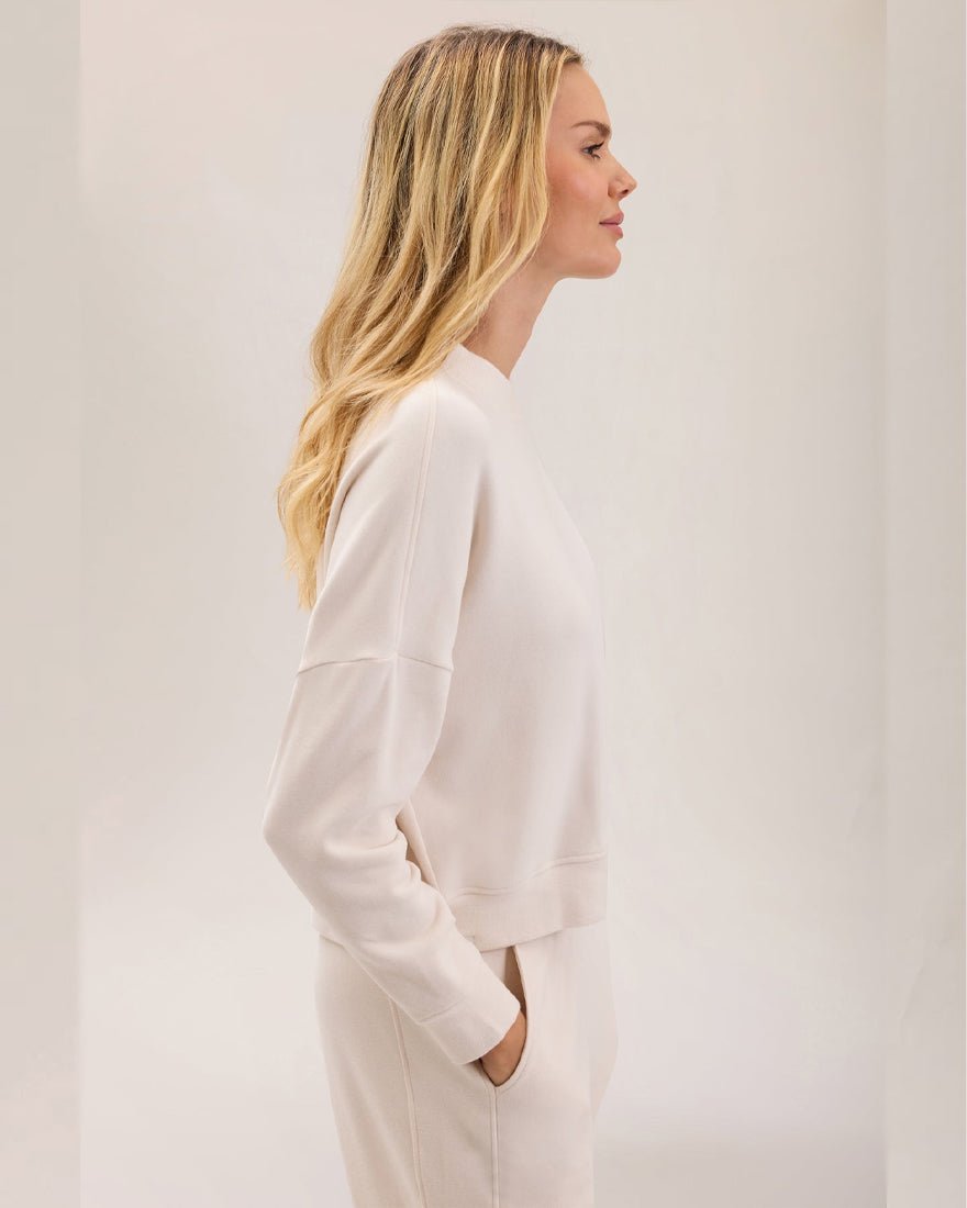 Barefoot Dreams - Brushed Fleece Pullover - Sand Dune