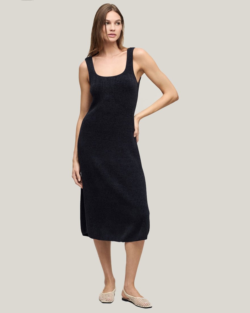 Barefoot Dreams - Ccul Rib Midi Dress - Black