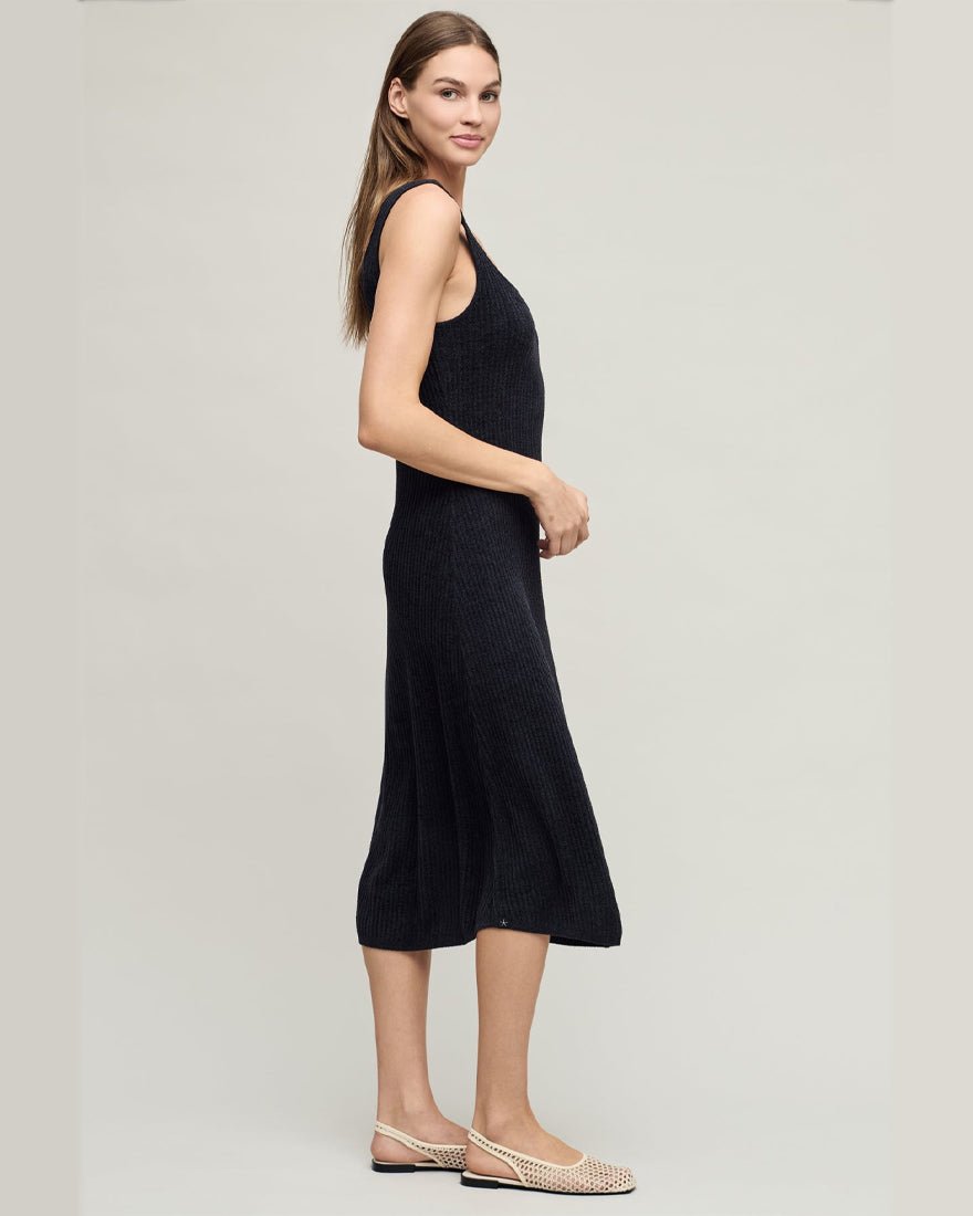 Barefoot Dreams - Ccul Rib Midi Dress - Black