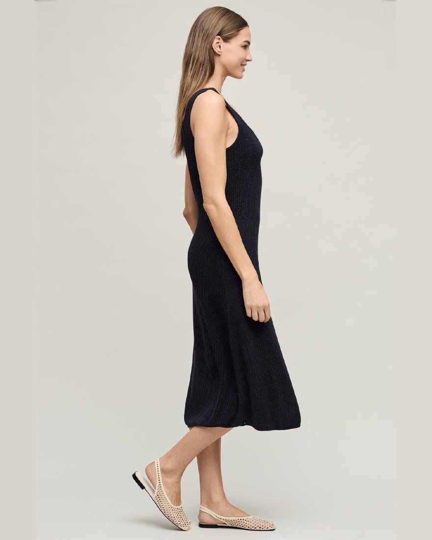 Barefoot Dreams - Ccul Rib Midi Dress - Black
