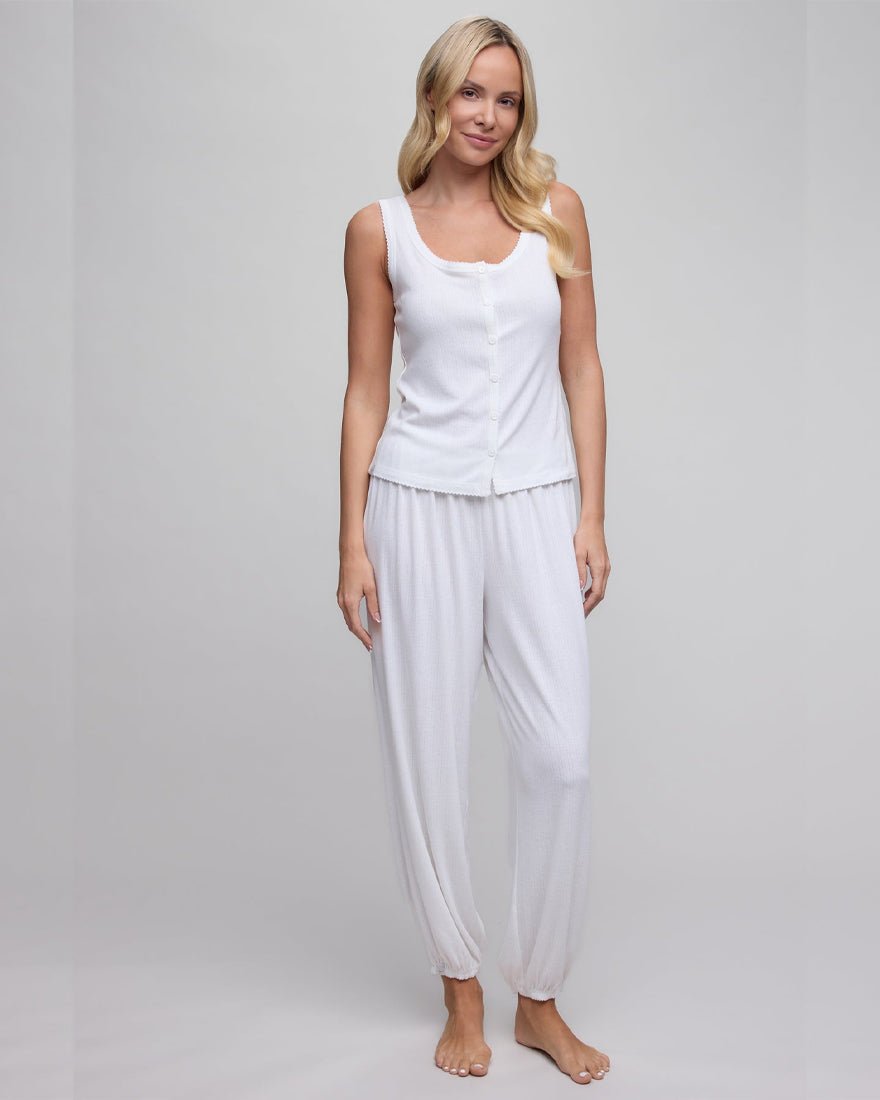 Barefoot Dreams - Pointelle Sleep Set - Pearl