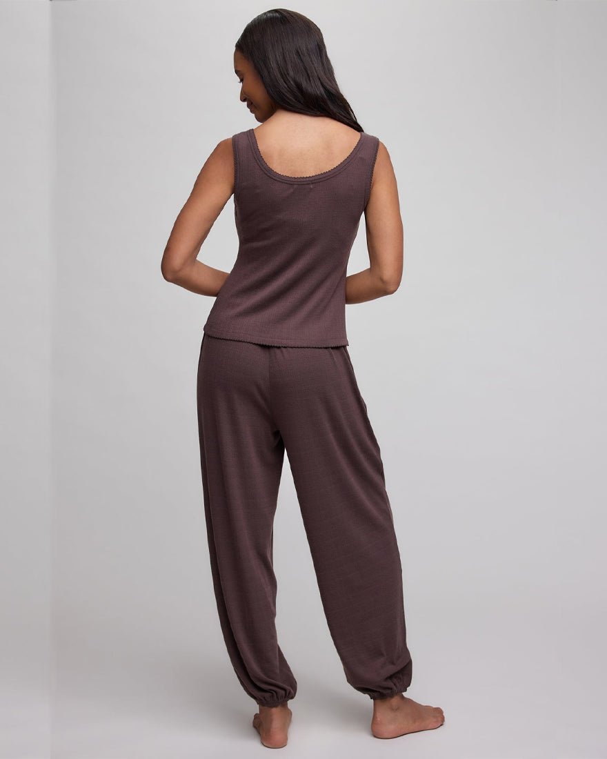 Barefoot Dreams - Pointelle Sleep Set - Umber
