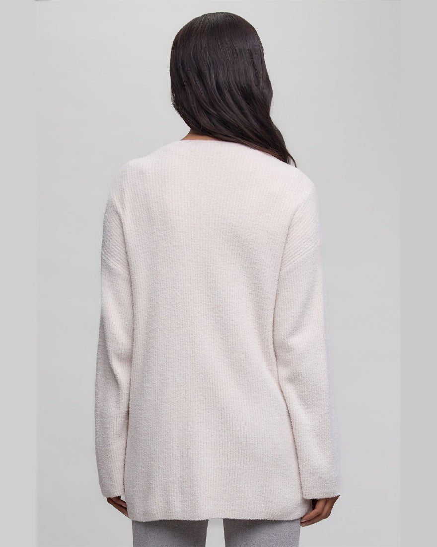 Barefoot Dreams - Rib Button Front Cardigan - Sand Dune