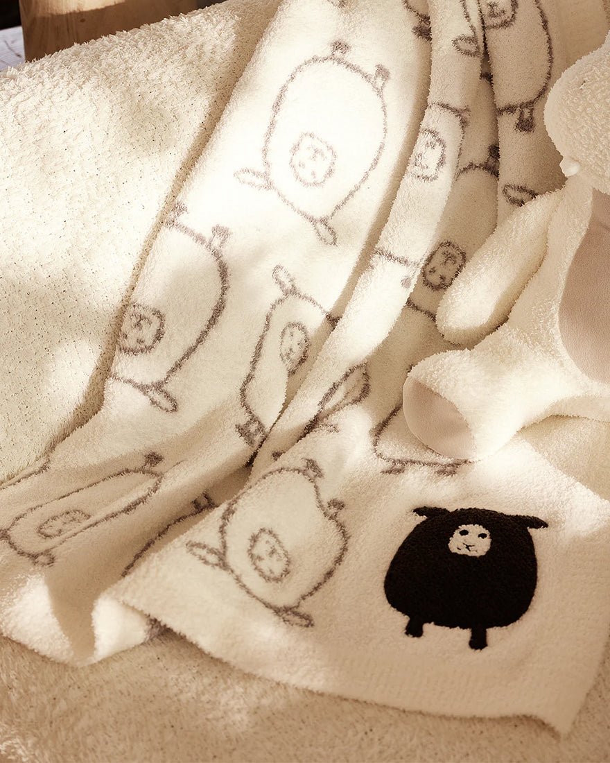 Cozy Chic Black Sheep Blanket - Pearl Multi - 4
