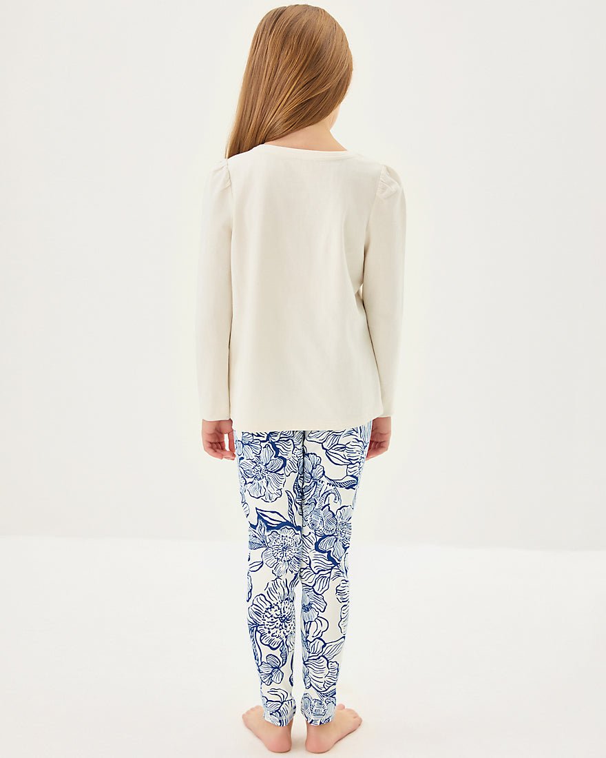 Girls Mini Weekender Legging Upf 50 Plus - Coconut Unforgettable