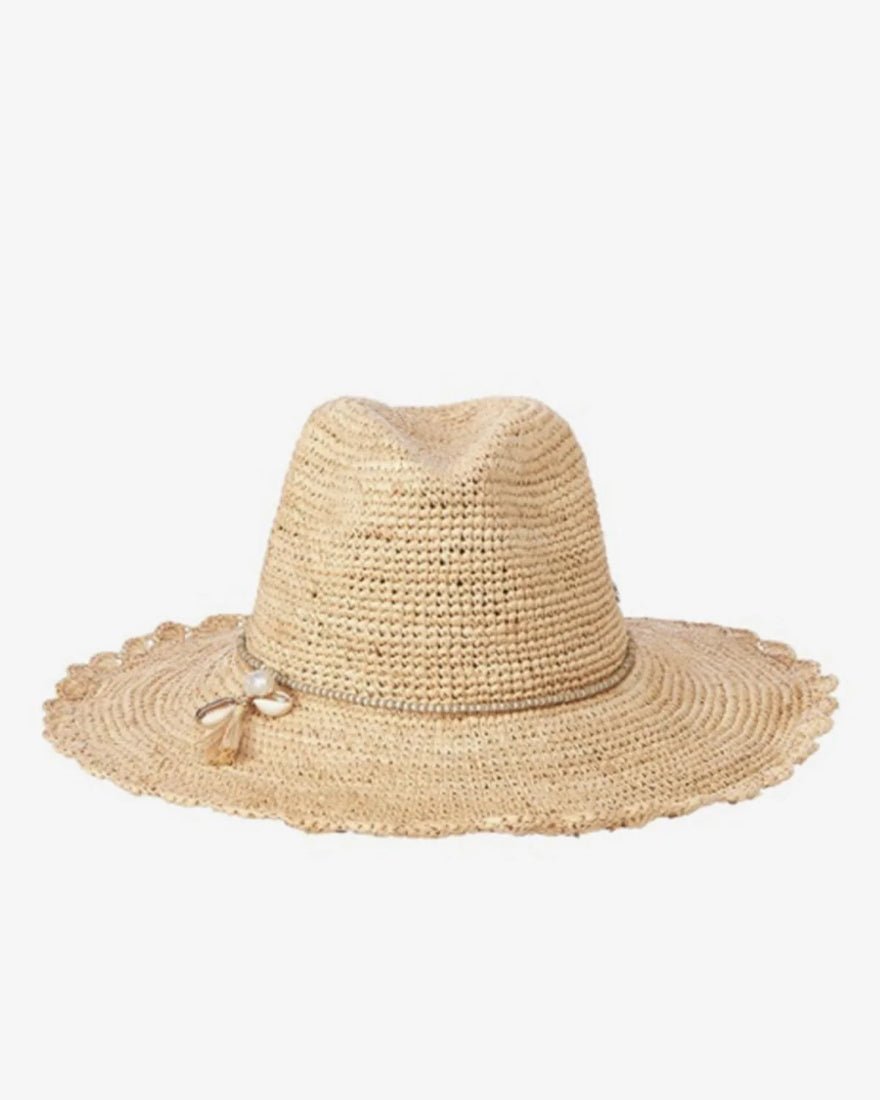Flora Bella - Adelee Raffia Cowboy Hat - Natural